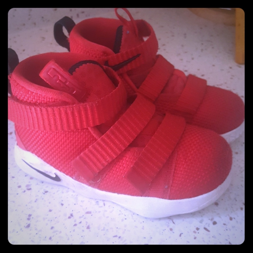 Toddler size 8 LeBron James Nike shoes